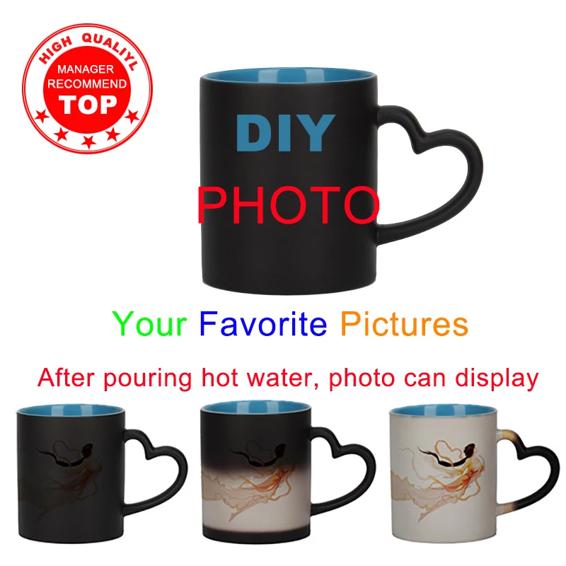 Sublimation Mug Blank - DIY foto innen Blau farbe Mug
