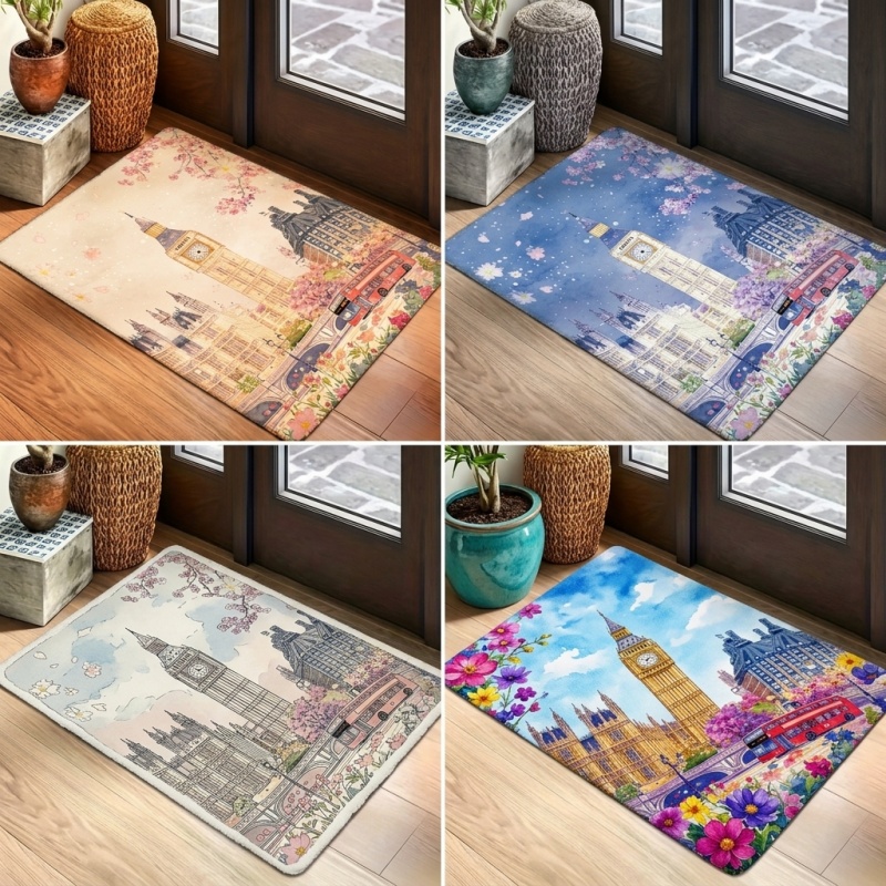 Commercial Printing London - Neuester Aquarell-Teppich mit Londoner Big Ben-Motiv,
