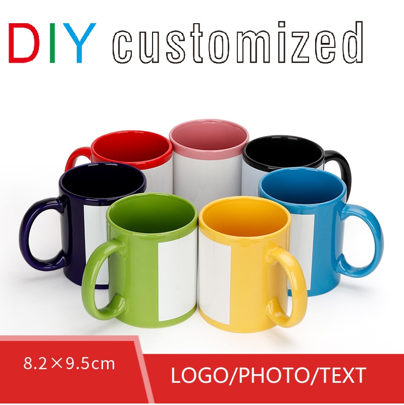 Sublimation Mug Blank - Schwarze Tasse zum Selbermachen, Logo, Keramik,