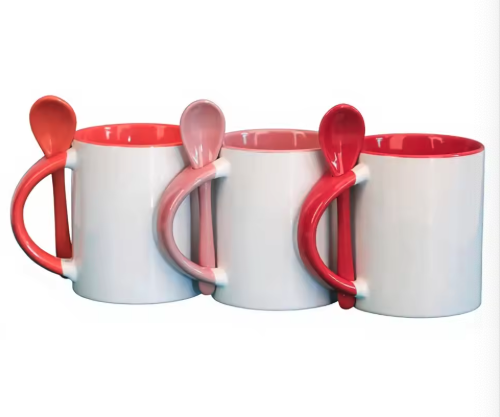 Sublimation Mug Blank - 11oz Keramikbecher mit Sublimationsdruck, farbiger Innenbeschichtung,