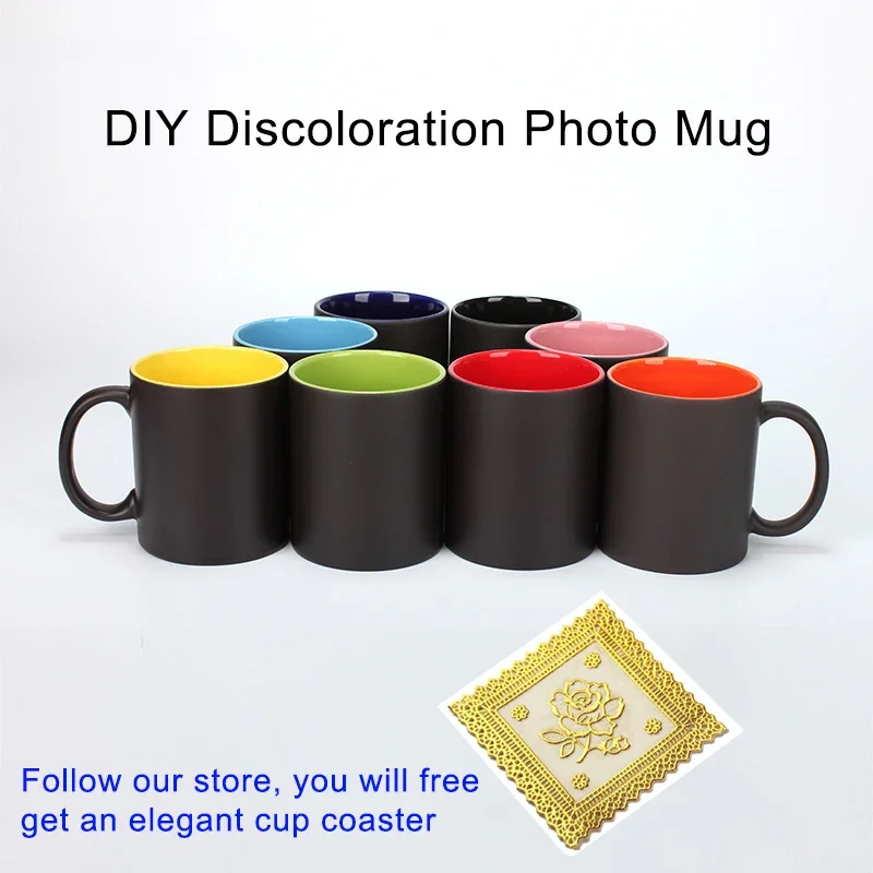 Sublimation Mug Blank - DIY Foto Schwarz becher Magie Farbwechsel