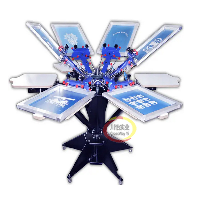 Commercial Printing Types - 4-Farben-Siebdruckmaschine für T-Shirts aus Vliesstoff