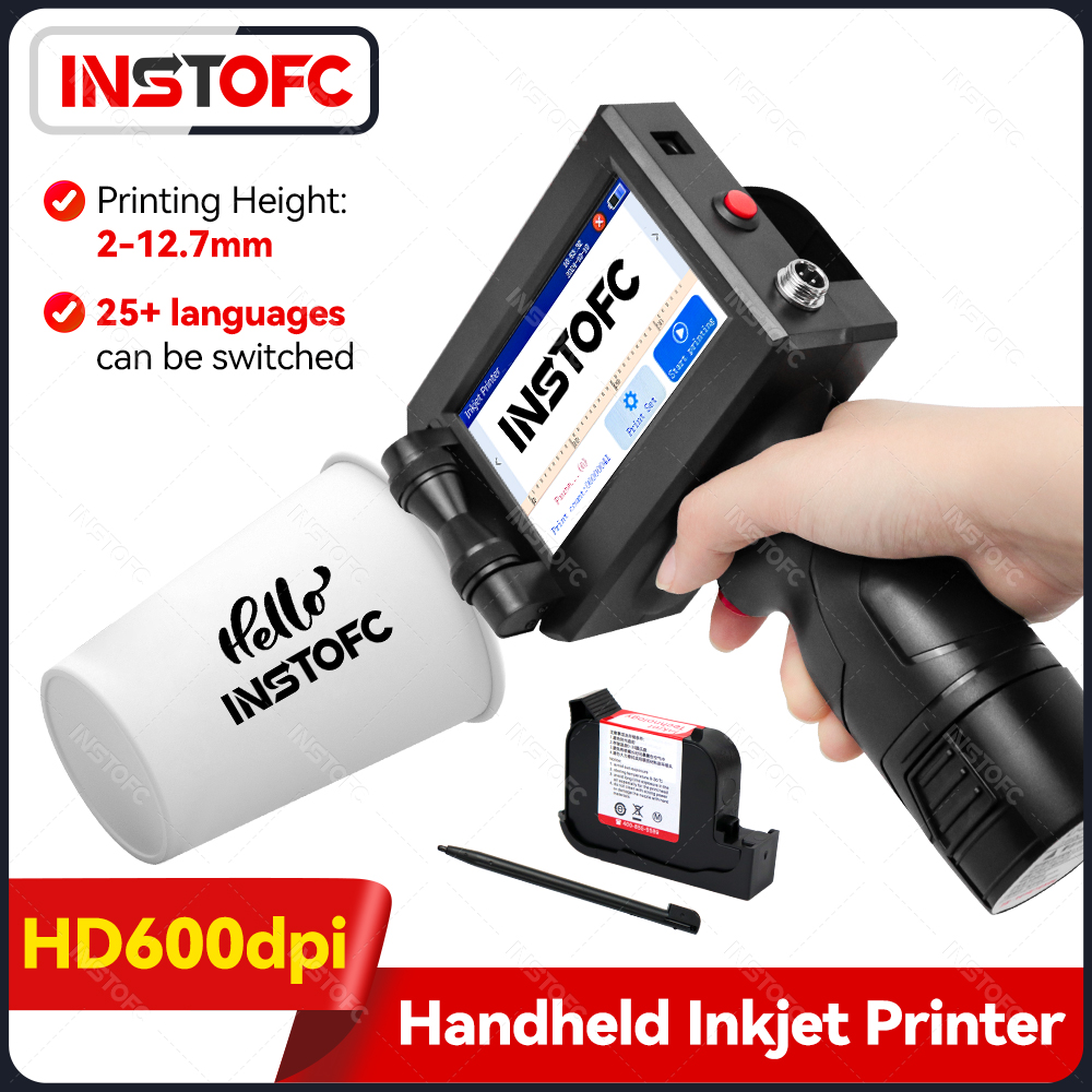 Commercial Printing Types - Handheld-Tintenstrahldrucker, tragbar, Datum, Chargenummer, QR-Code, Verpackungsbeutel,