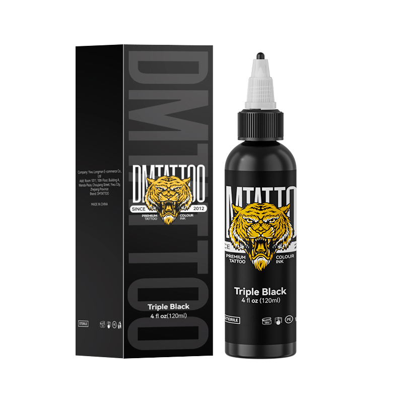 White Toner Transfer Paper - 120 ml Tattoo-Tintenpigment, echtes Schwarz/Triple Black/Brite