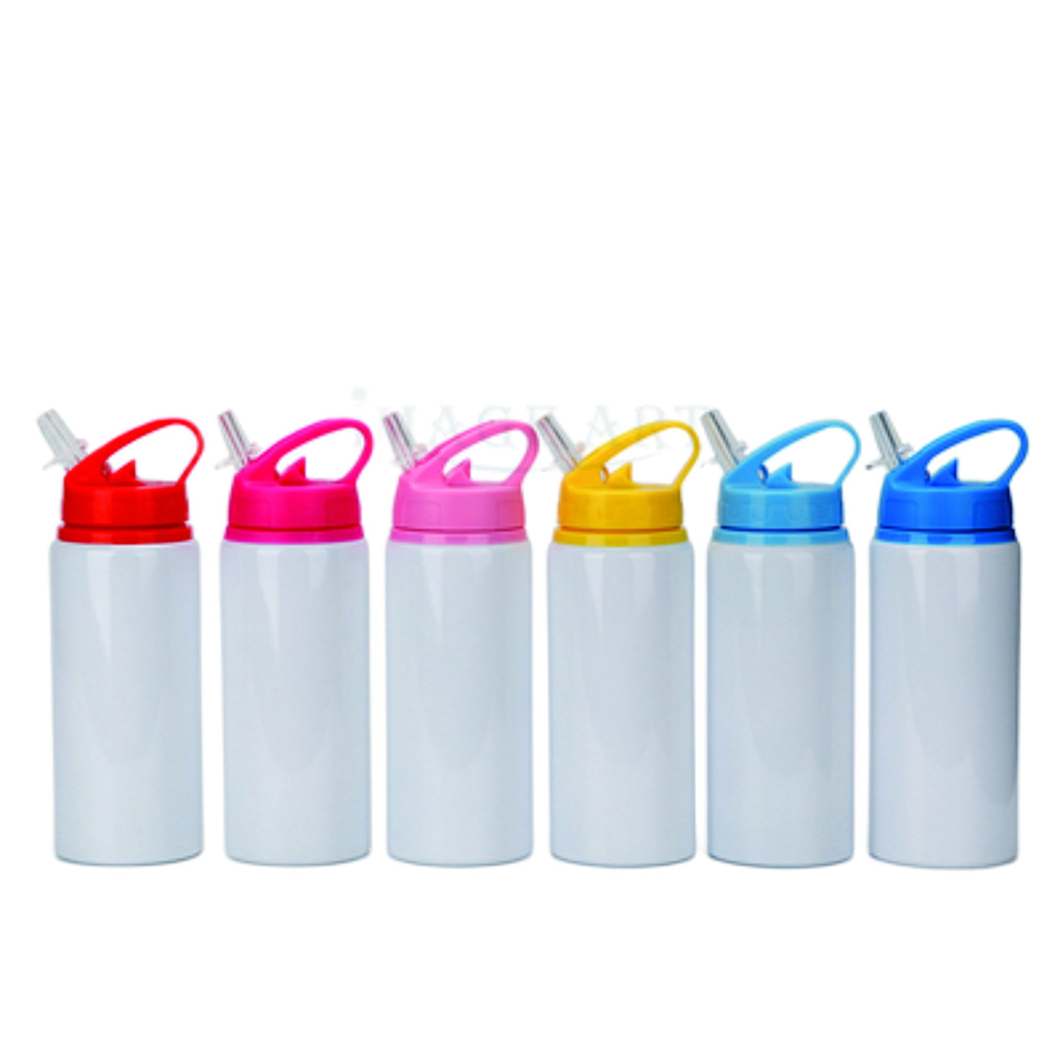 Sublimation Mug Blank - 600 ml leere Flasche mit Strohhalm