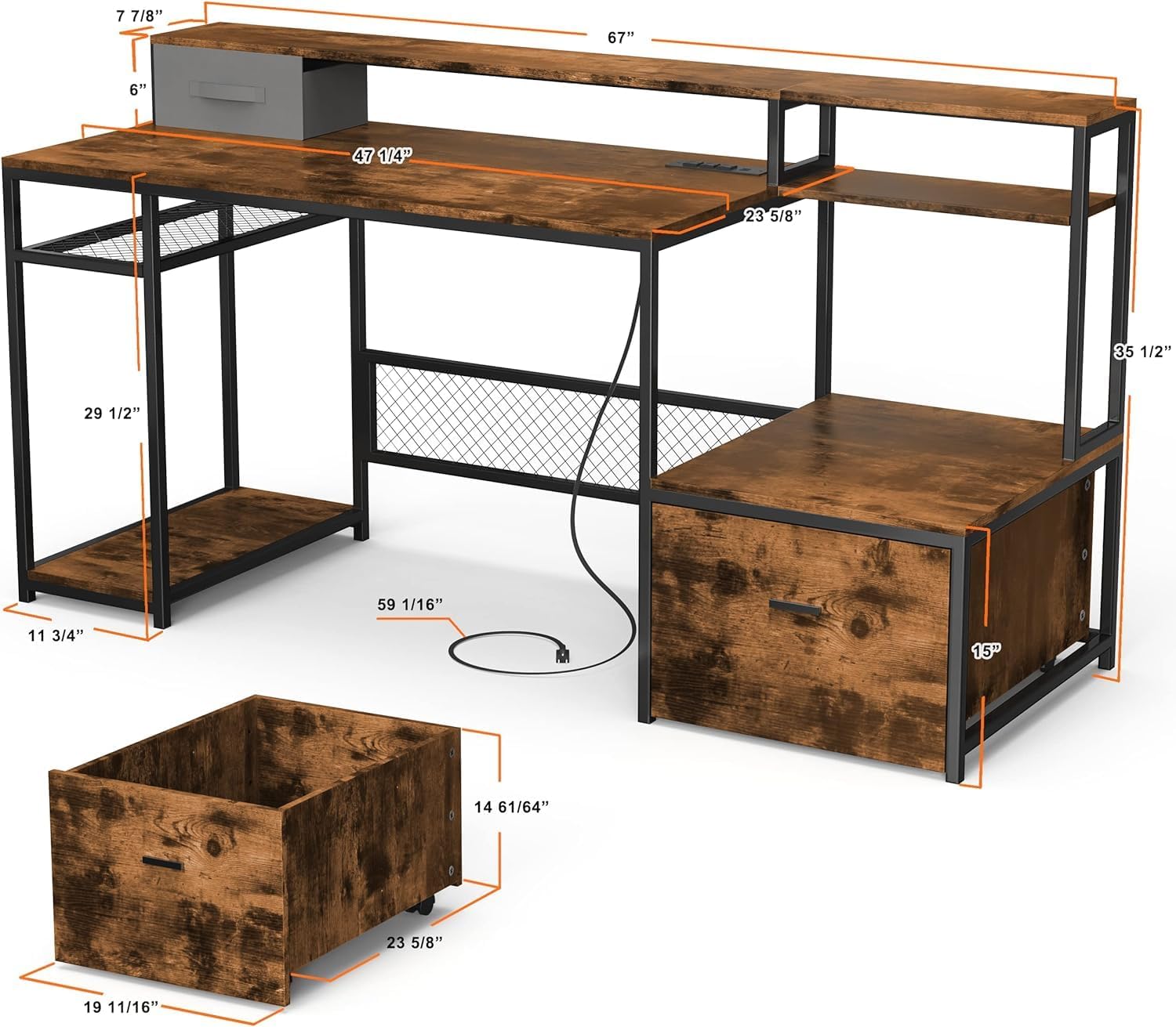 Moderner Computertisch mit Lad – Commercial Printer Bewertung und Preis