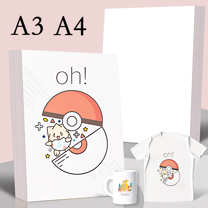 20/50Pcs A3 A4 Sublimation Wär – White Toner Transfer Paper Bewertung und Preis