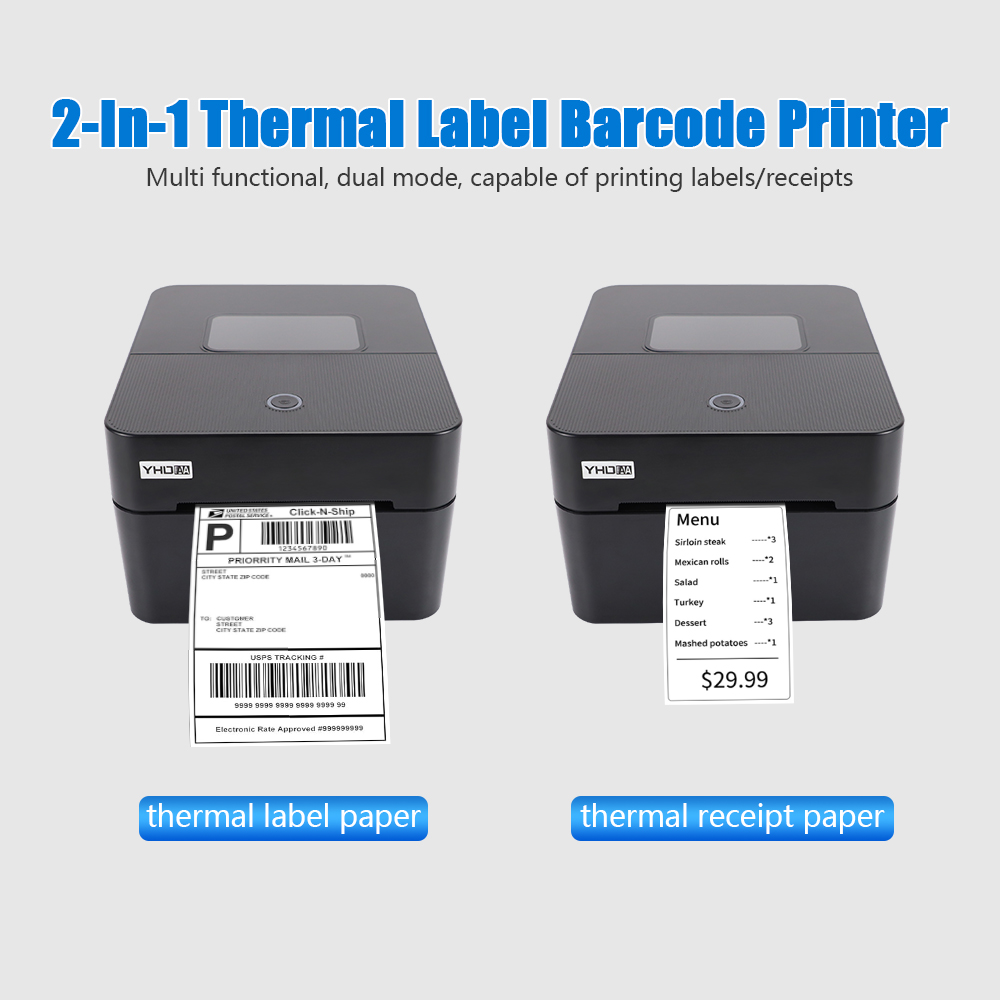 YHDAA 4-Zoll-Thermo-Versandeti – Commercial Printing Options Bewertung und Preis
