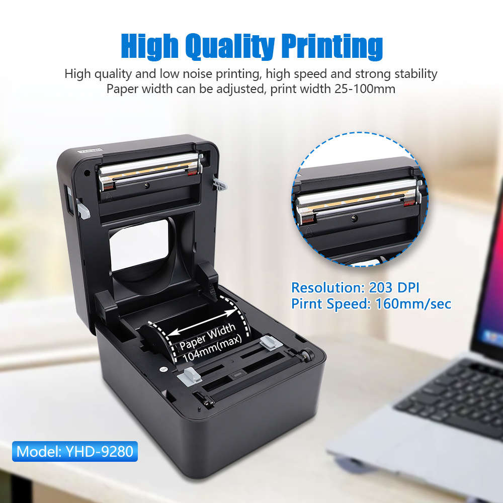 YHDAA 4-Zoll-Thermo-Versandeti – Commercial Printing Options Bewertung und Preis