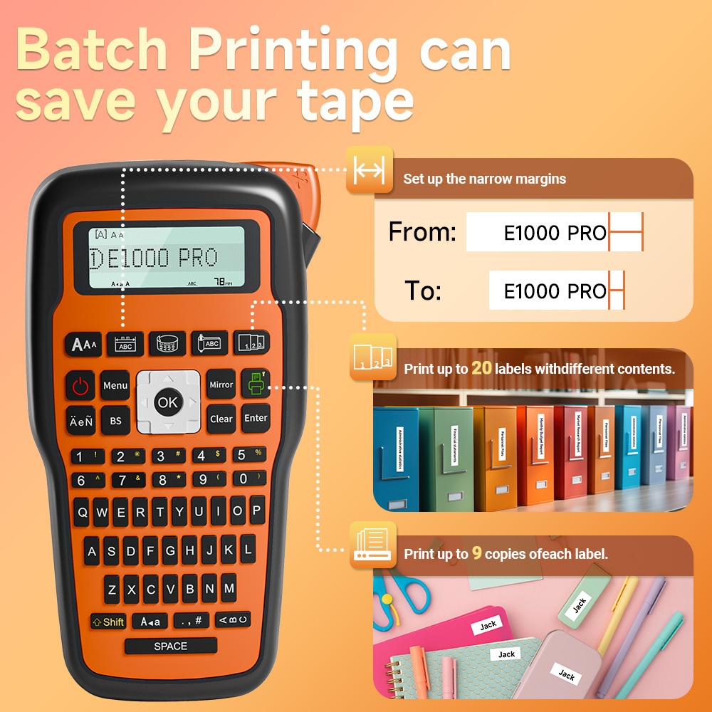 QWERTY-Tastatur E1000 Etikette – Commercial Printing Types Bewertung und Preis