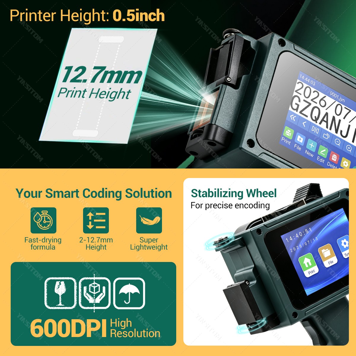 Neu verbesserte 0,5-Zoll-12,7- – Commercial Printing Logo Bewertung und Preis