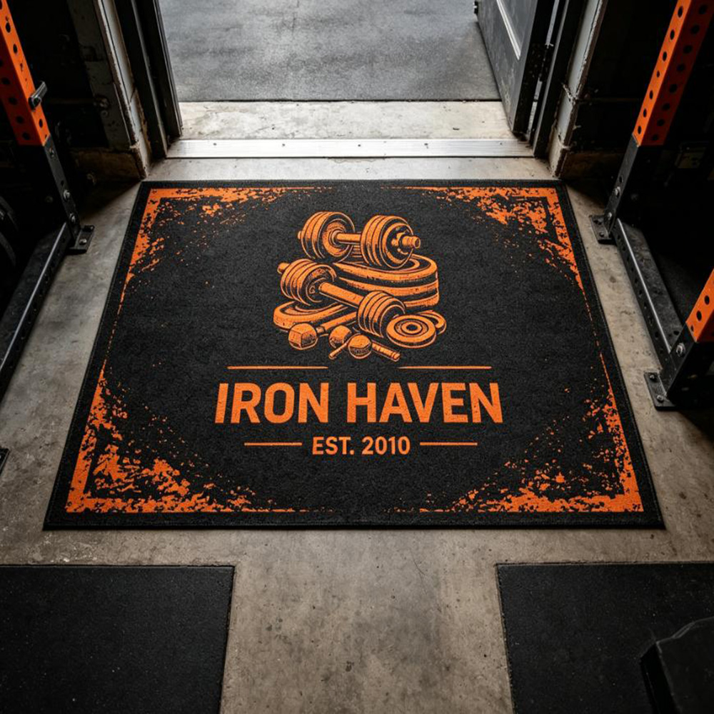 Fitness-Teppich mit individuel – Commercial Printing Logo Bewertung und Preis